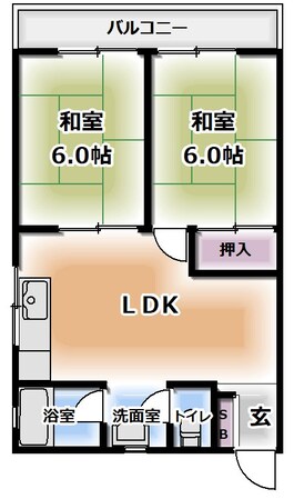 大和田駅 徒歩8分 2階の物件間取画像